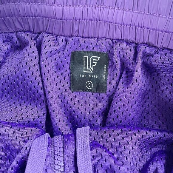 LF the Brand Windpant Joggers Purple Red Zip 80s - Picture 8 of 8